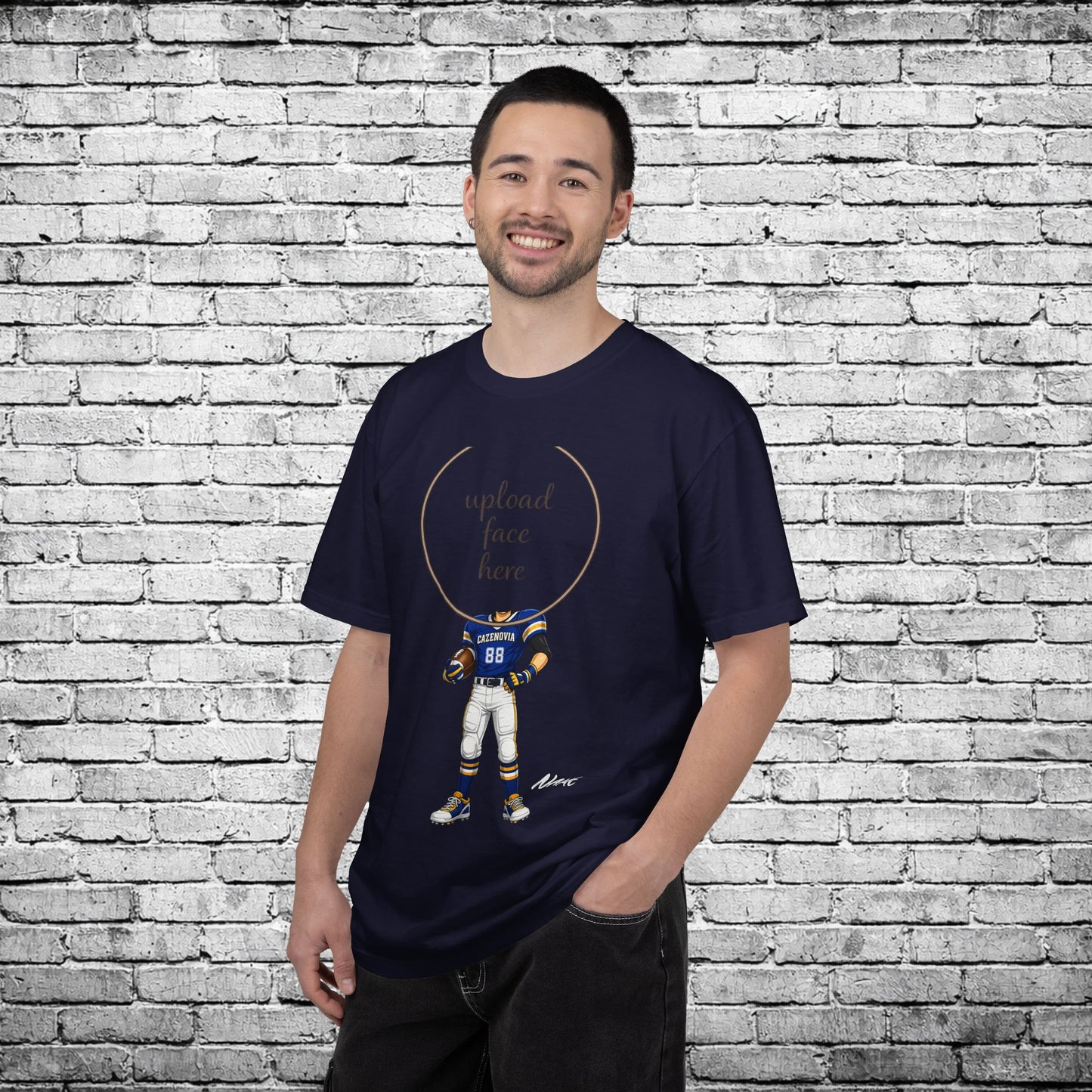 Cazenovia Football Custom Caricature T - Comfort Colors Brand