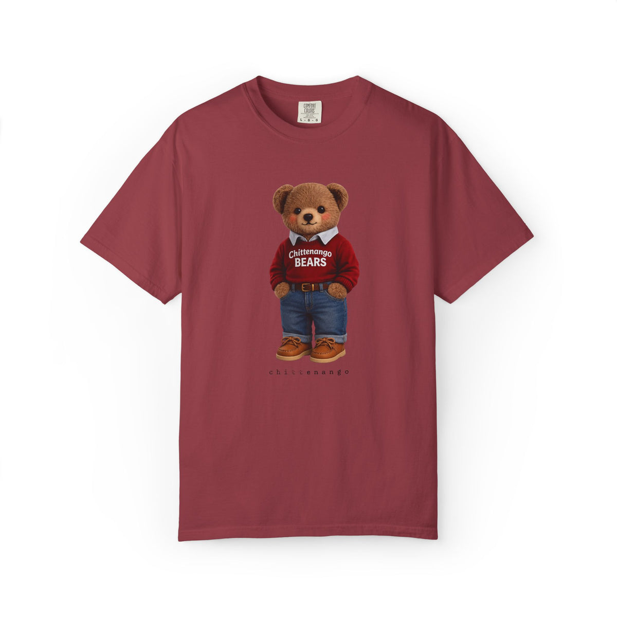 Red Sweater Chittenango Bear - Comfort Colors