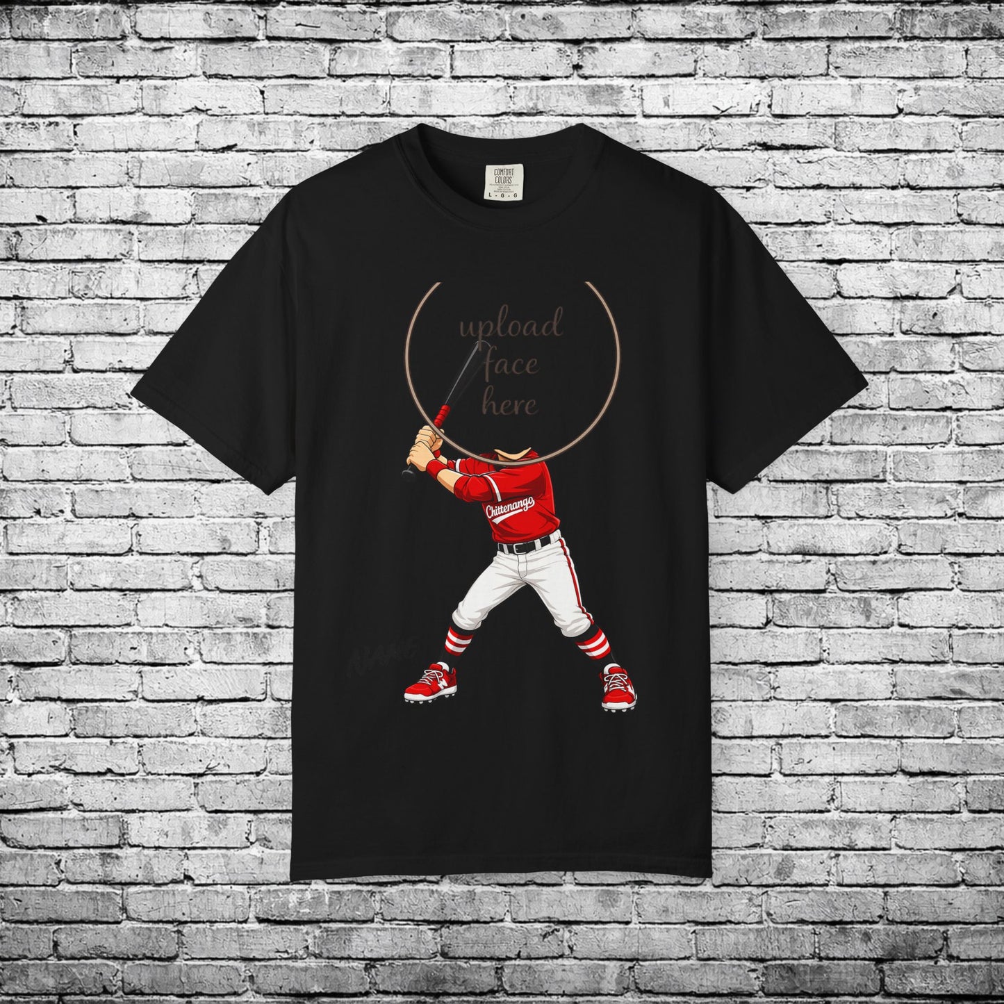 Chittenango Baseball Custom Caricature T - Comfort Colors Brand