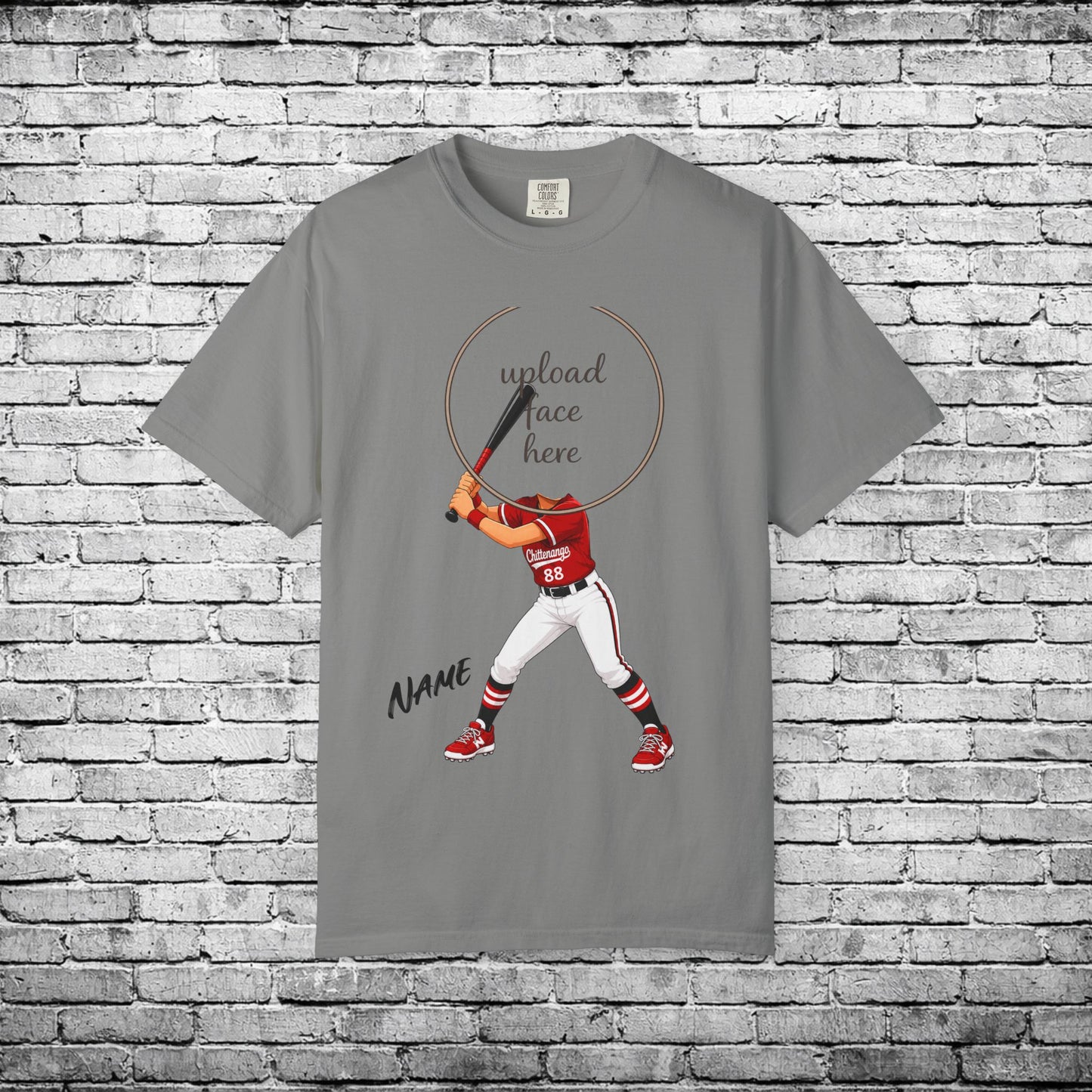 Chittenango Softball Custom Caricature T - Comfort Colors Brand