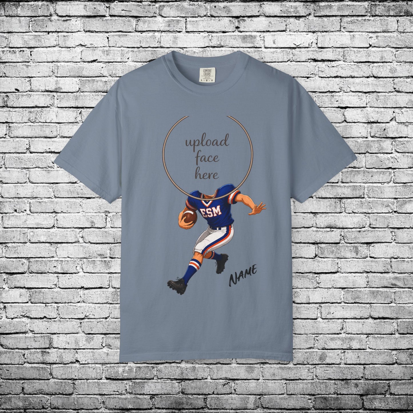 ESM Football Custom Caricature T - Comfort Colors Brand