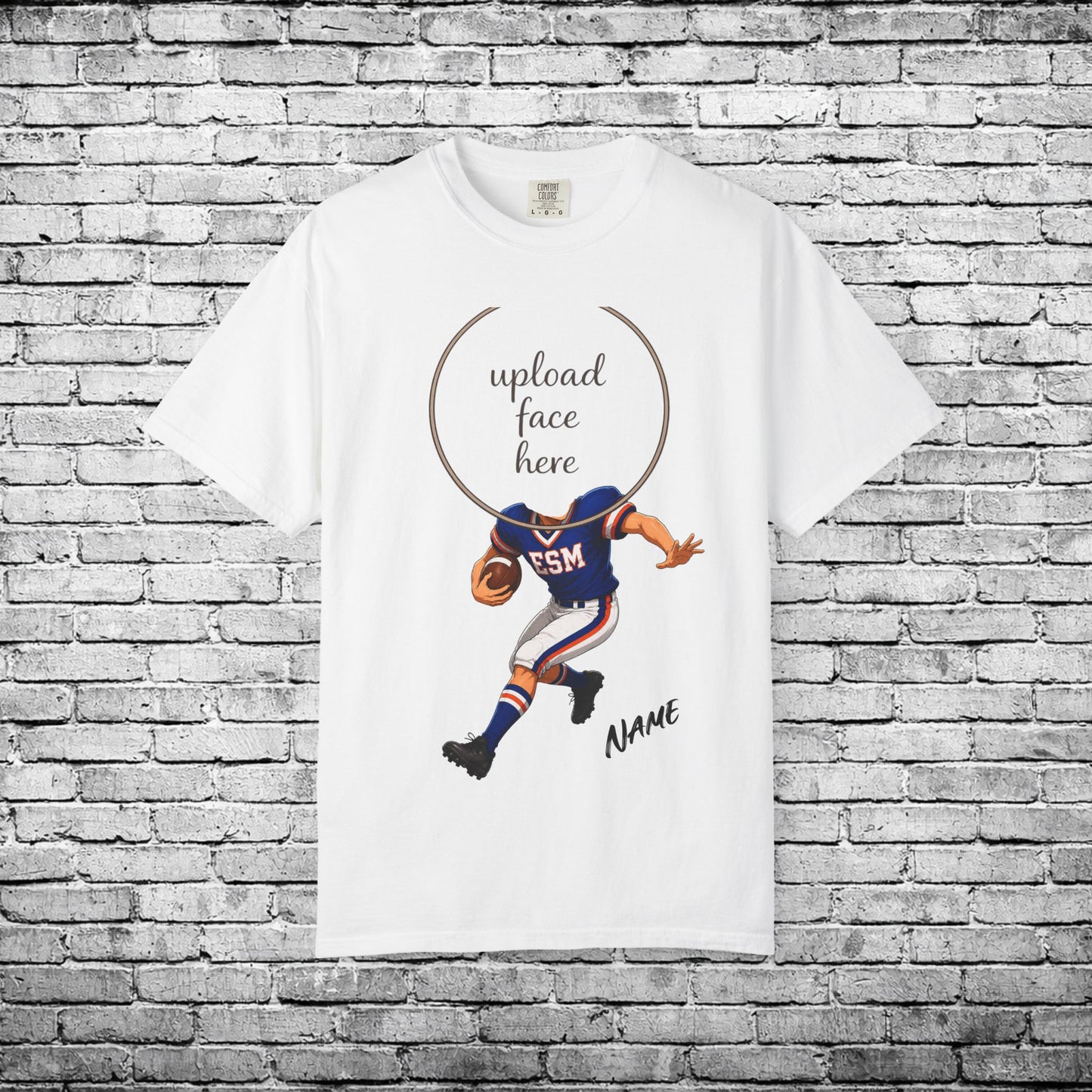 ESM Football Custom Caricature T - Comfort Colors Brand