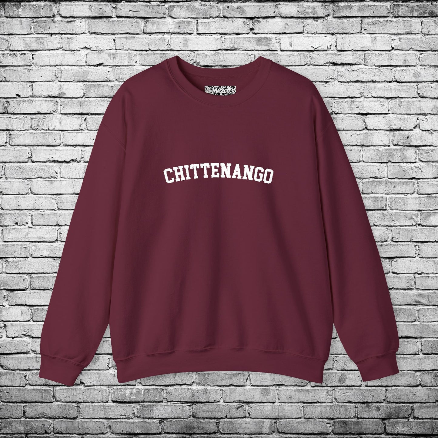 Chittenango White Embroidered Sweatshirt