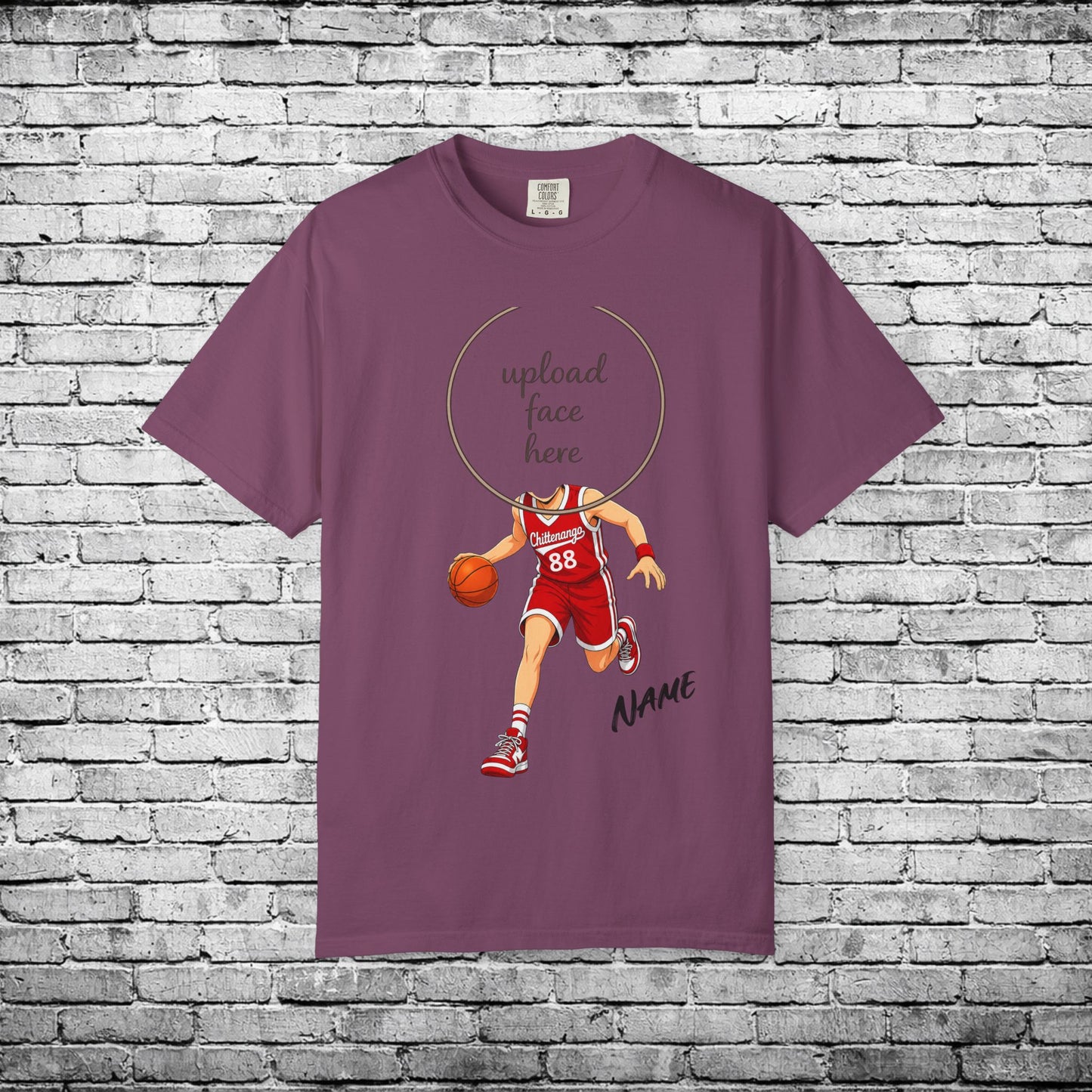 Chittenango Basketball Custom Caricature T - Comfort Colors Brand