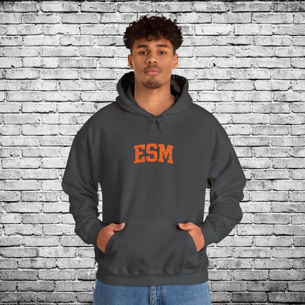 ESM Orange Embroidered Hoodie