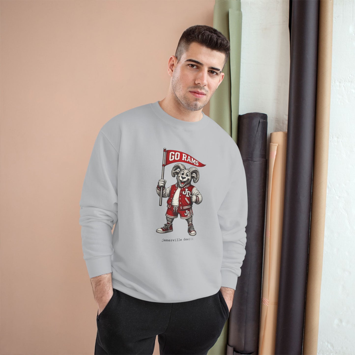 Jamesville Dewitt Ram Sweatshirt - Champion Brand