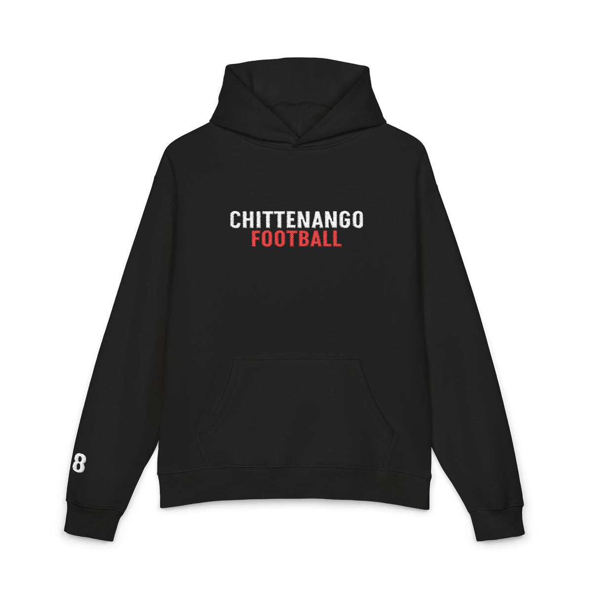 Custom Number Chittenango Football Red Embroidery - AS Colour