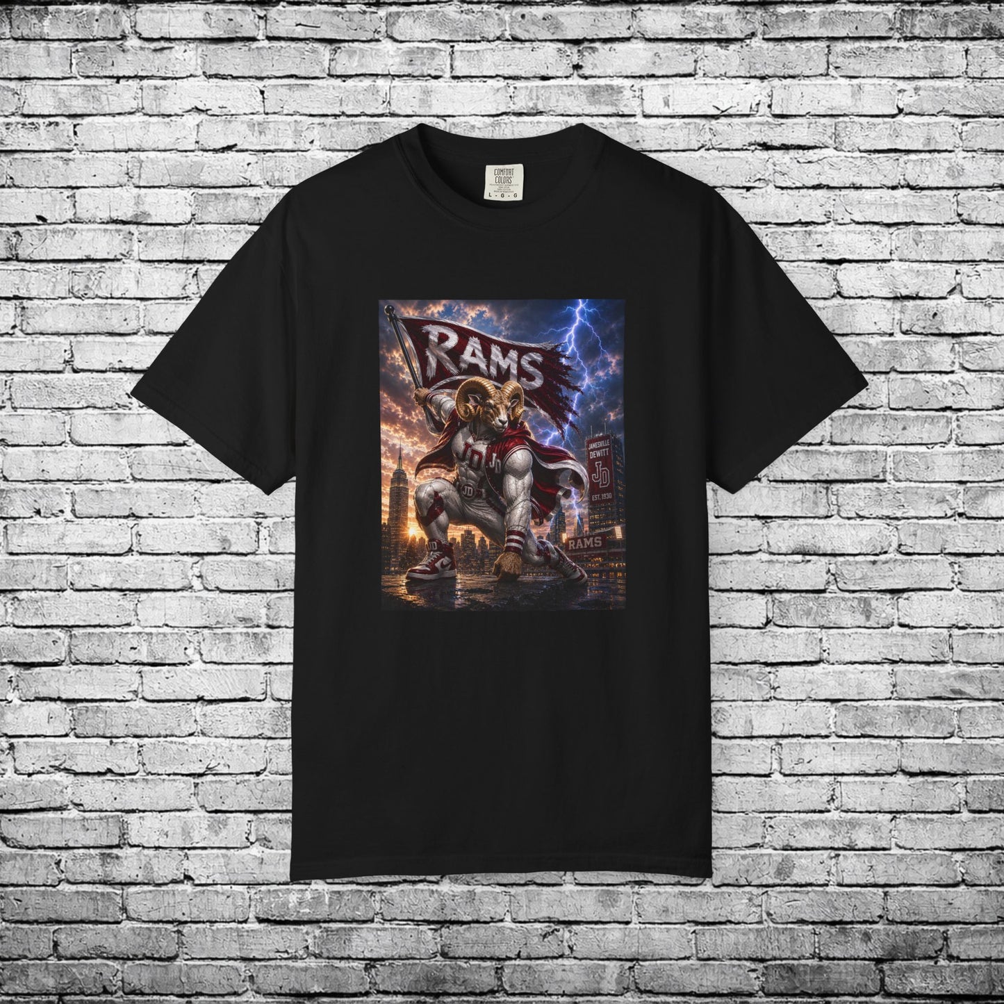 Jamesville Dewitt Superhero Ram T - Comfort Colors Brand