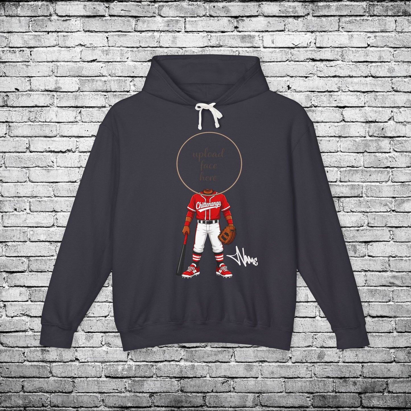 Chittenango Baseball (Dark Skin Tone) Custom Caricature Hoodie - Comfort Colors Brand