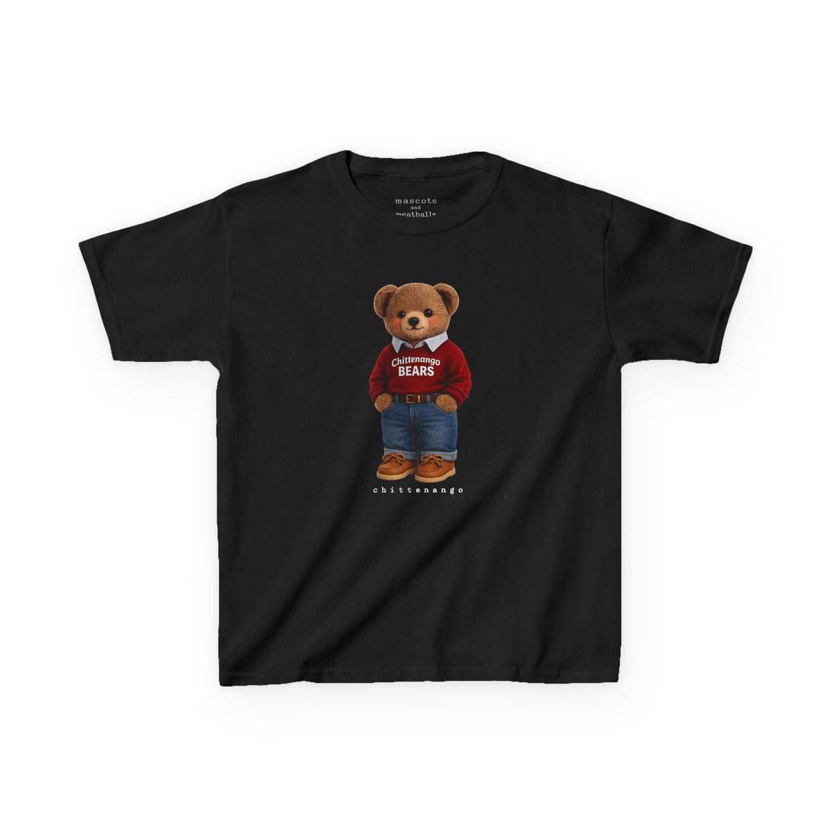 Kids Red Sweater Chittenango Bear T