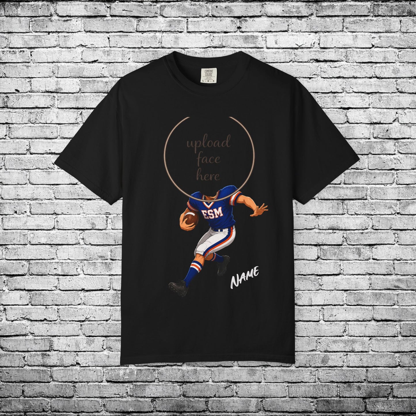 ESM Football Custom Caricature T - Comfort Colors Brand