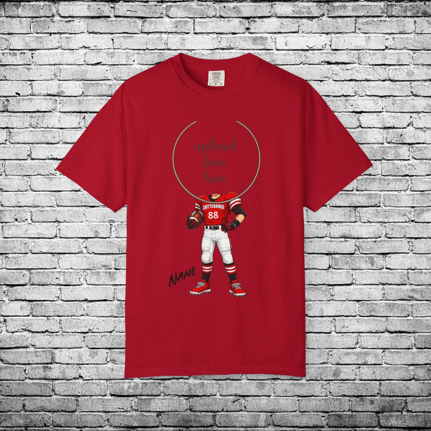Chittenango Football Custom Caricature T - Comfort Colors Brand