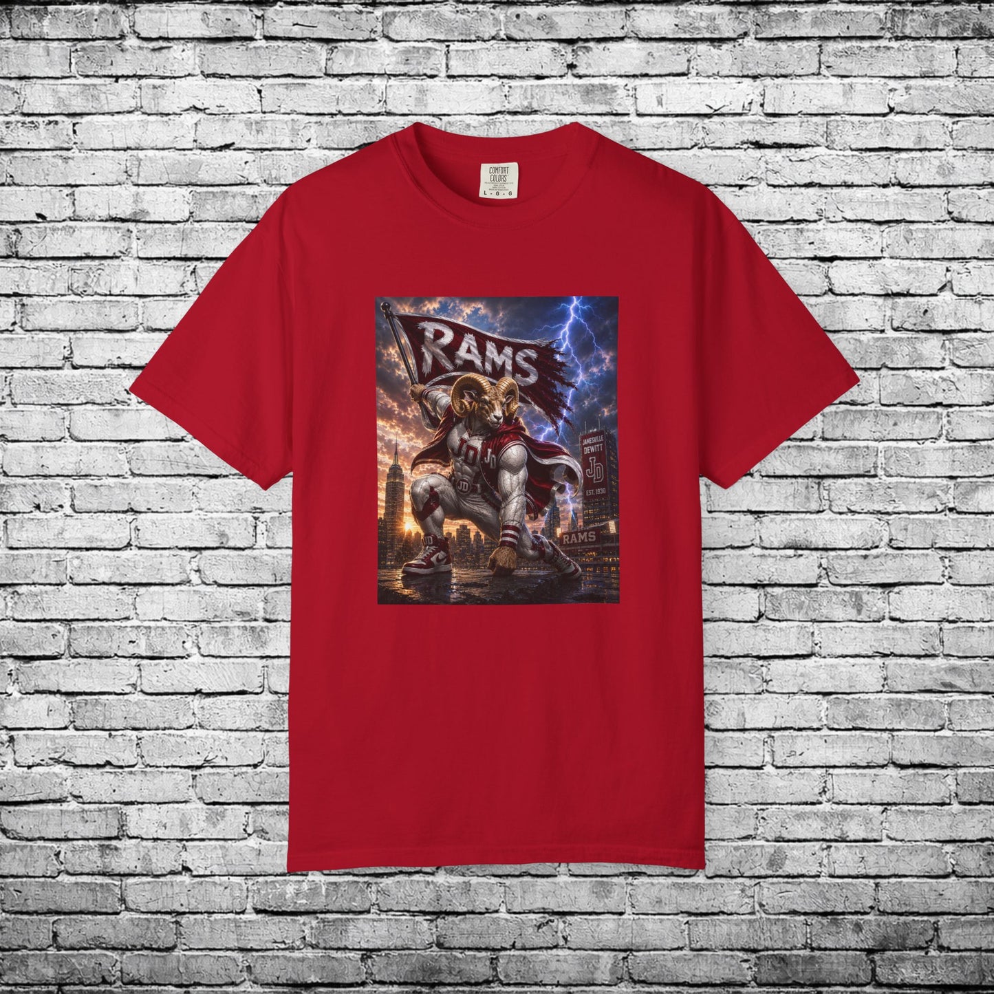 Jamesville Dewitt Superhero Ram T - Comfort Colors Brand