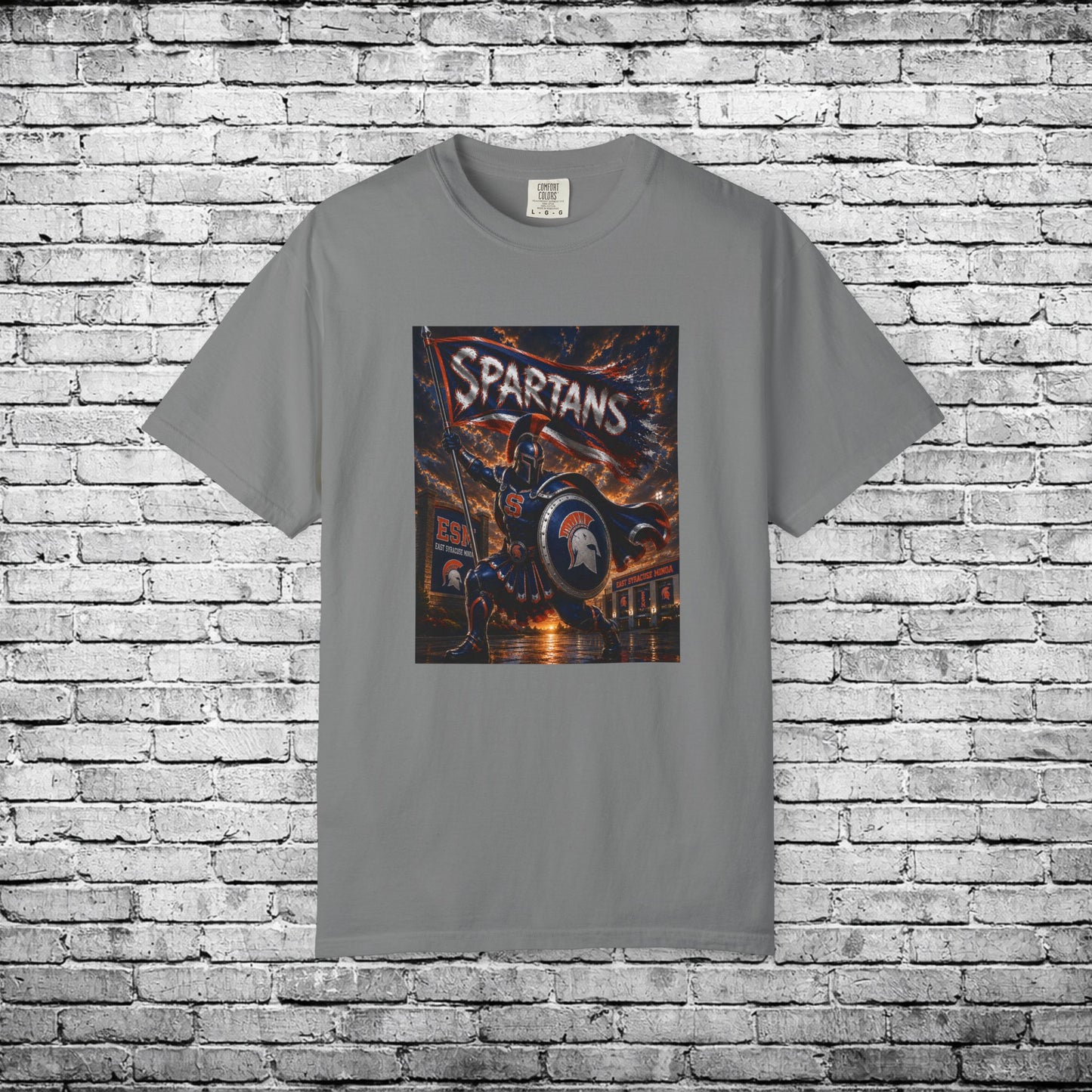 ESM Superhero Spartan T - Comfort Colors Brand