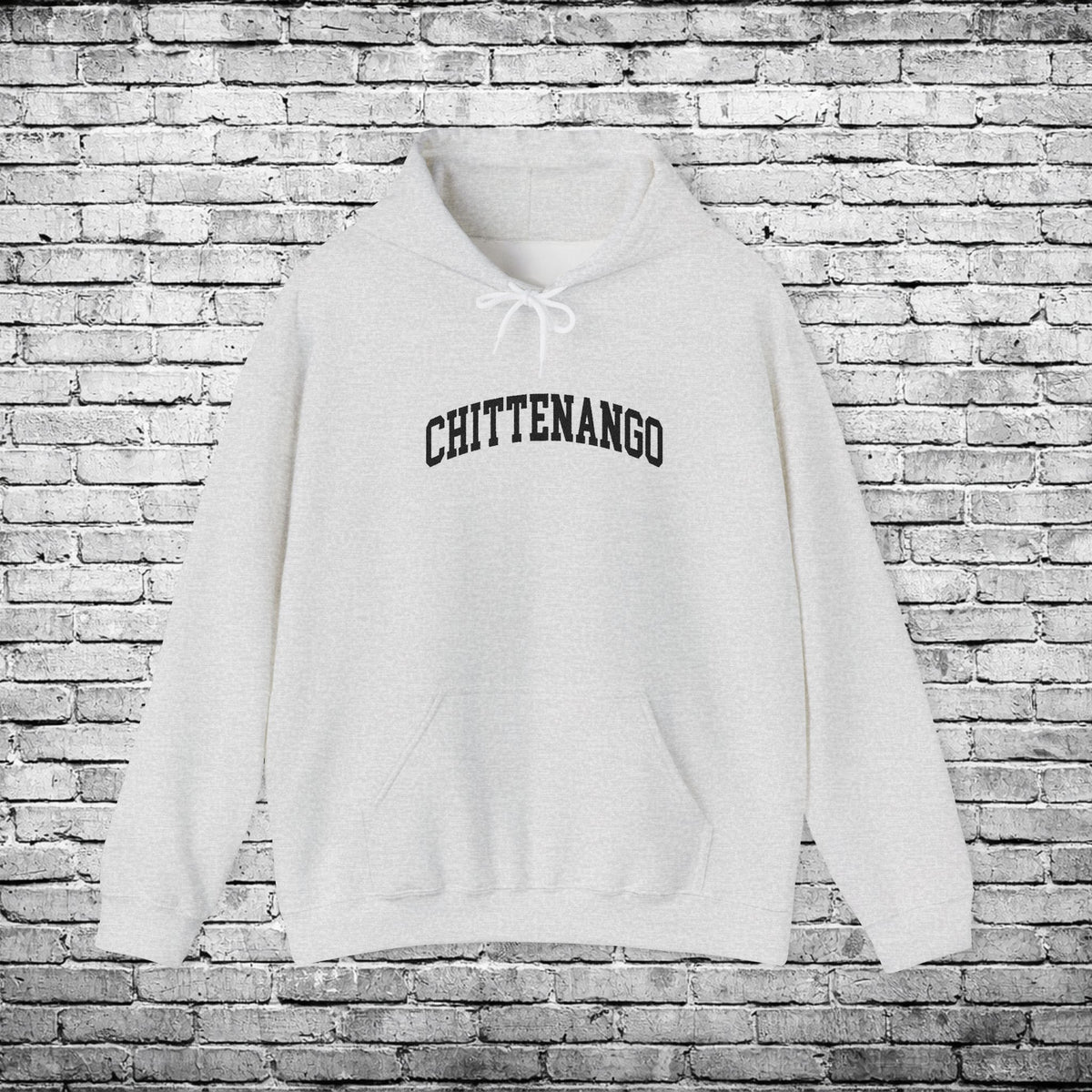 Chittenango Black Embroidered Hoodie