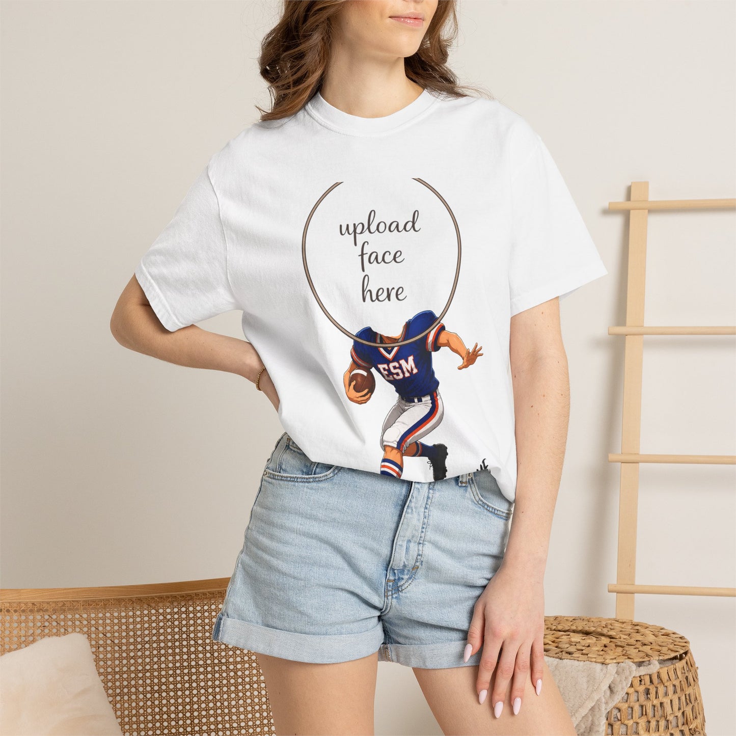 ESM Football Custom Caricature T - Comfort Colors Brand