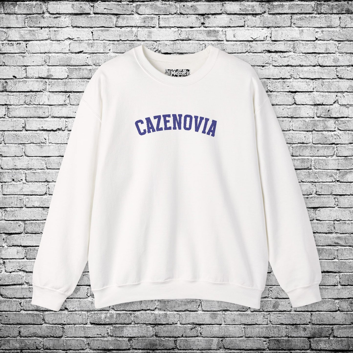 Cazenovia Blue Embroidered Sweatshirt