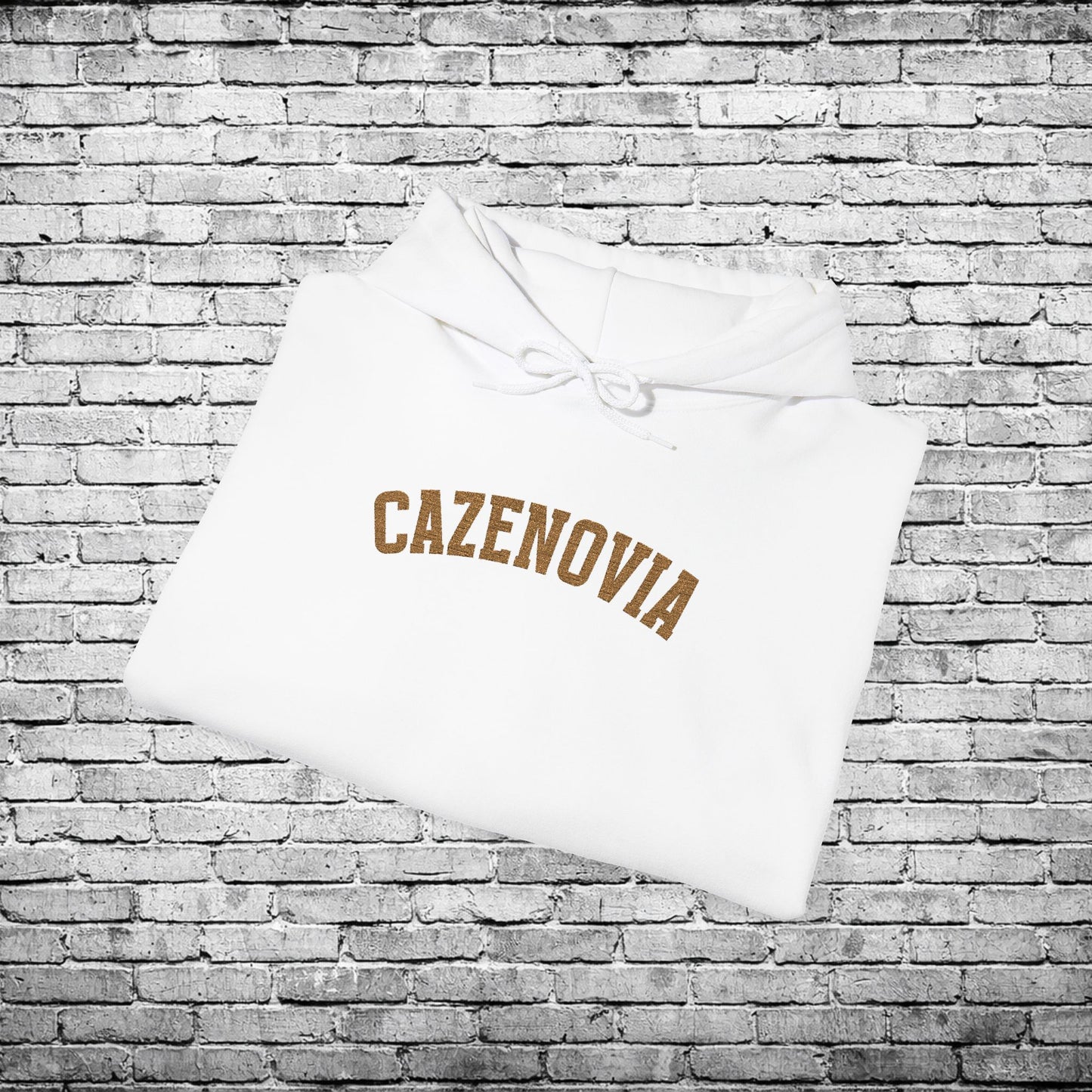 Cazenovia Gold Embroidered Hoodie