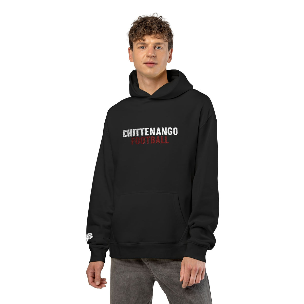 Custom Number Chittenango Football Maroon Embroidery - AS Colour