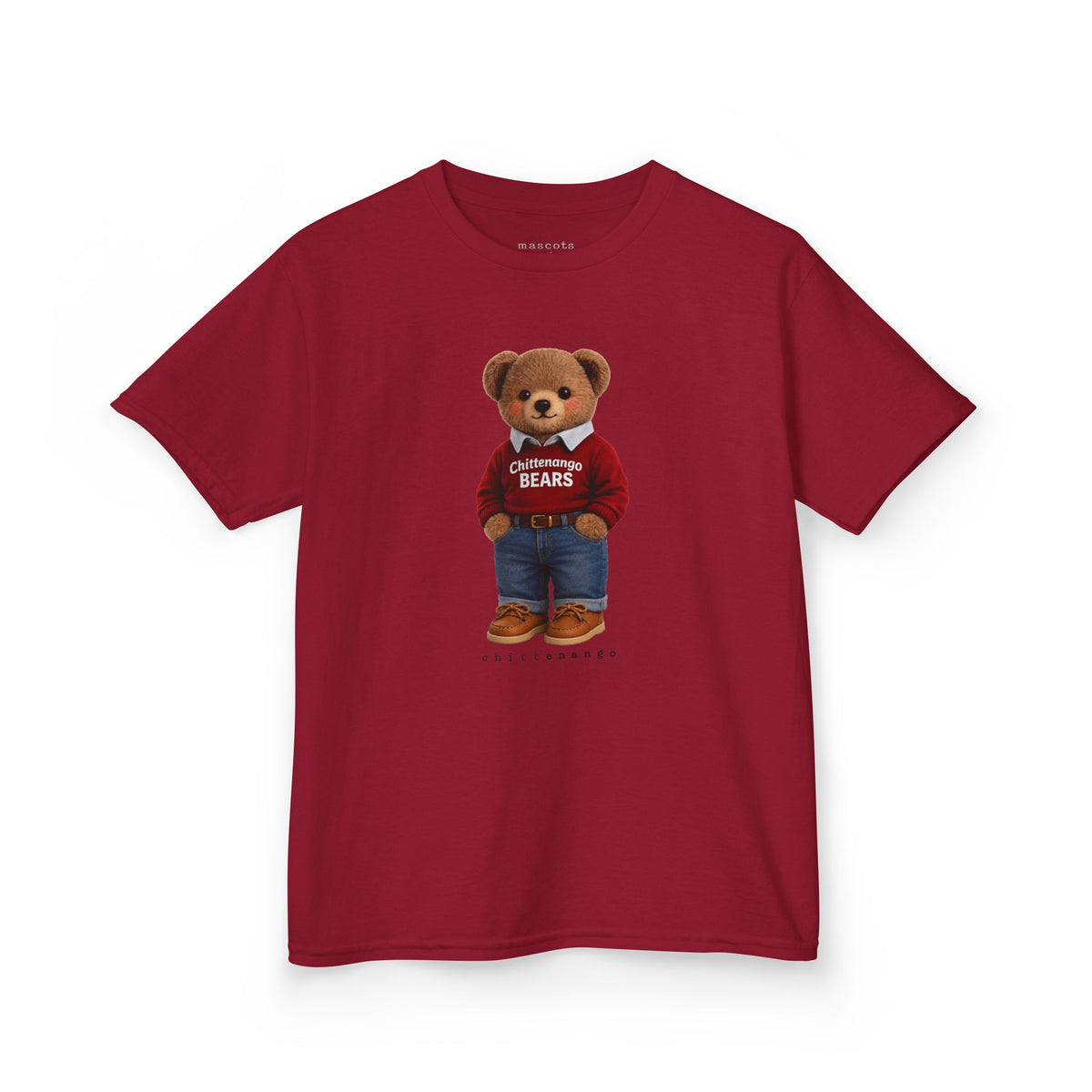 Kids Red Sweater Chittenango Bear T