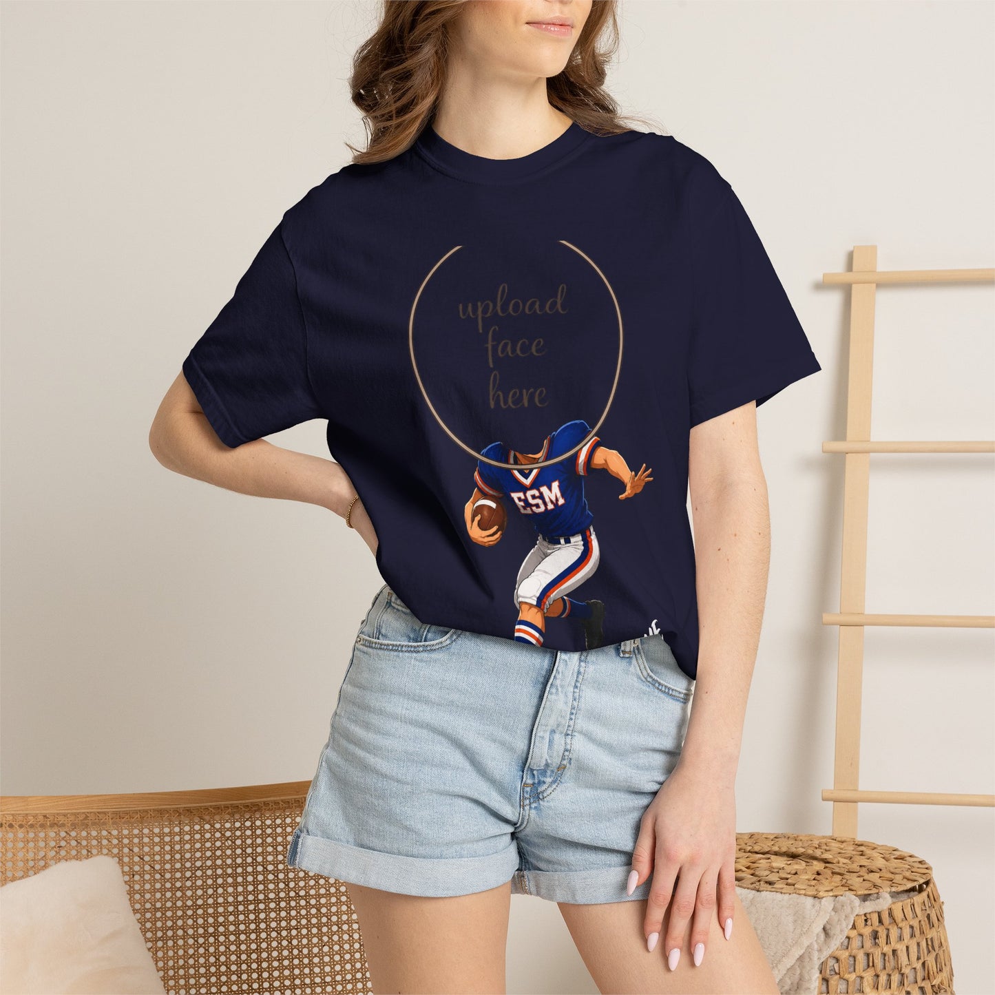 ESM Football Custom Caricature T - Comfort Colors Brand