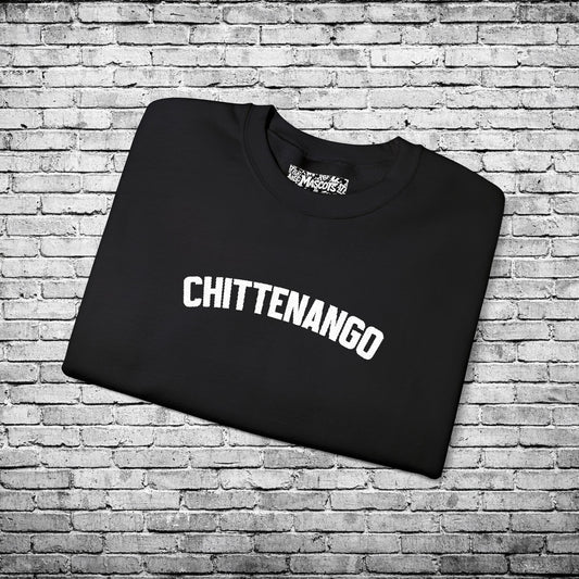 Chittenango White Embroidered Sweatshirt