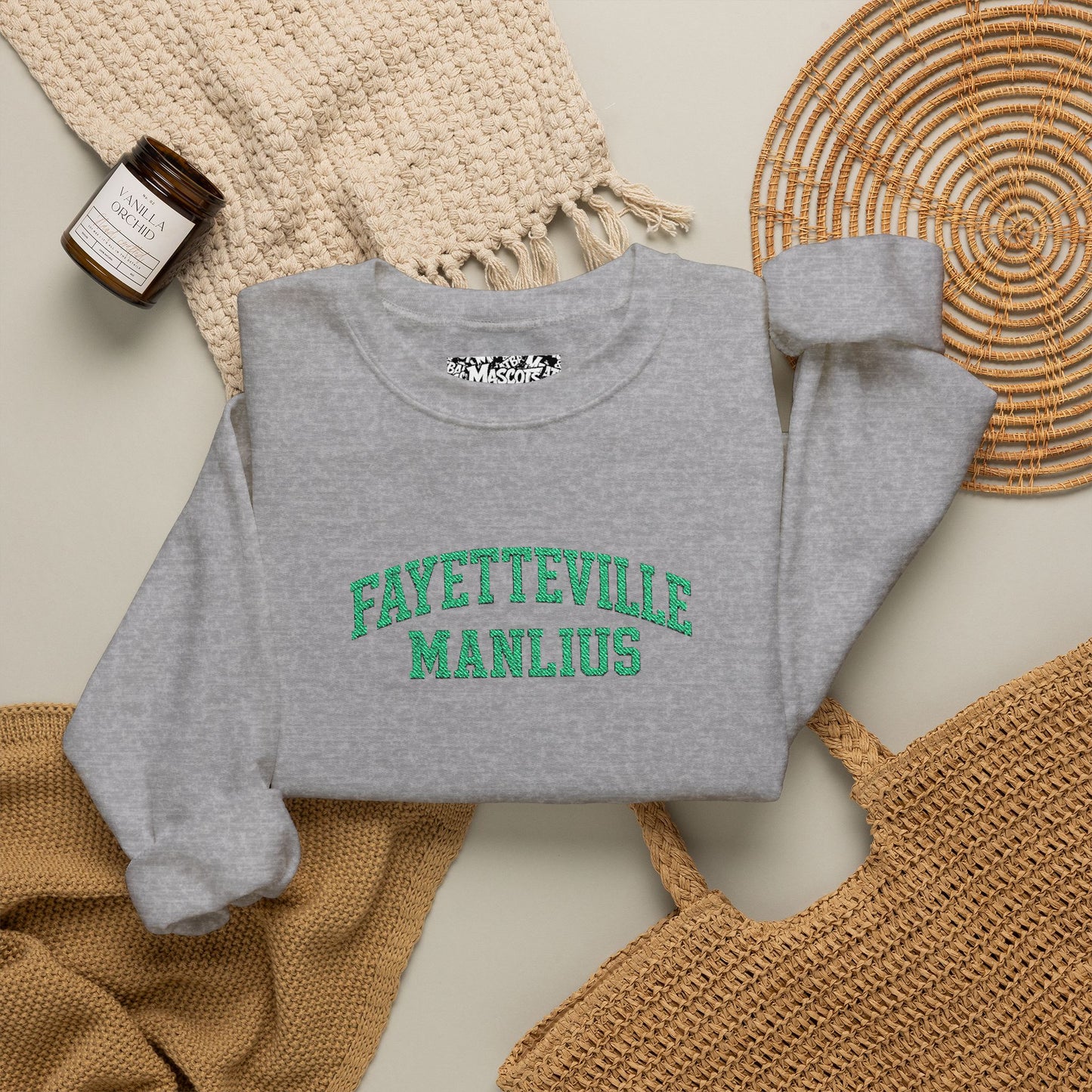 Fayetteville Manlius Green Embroidered Sweatshirt