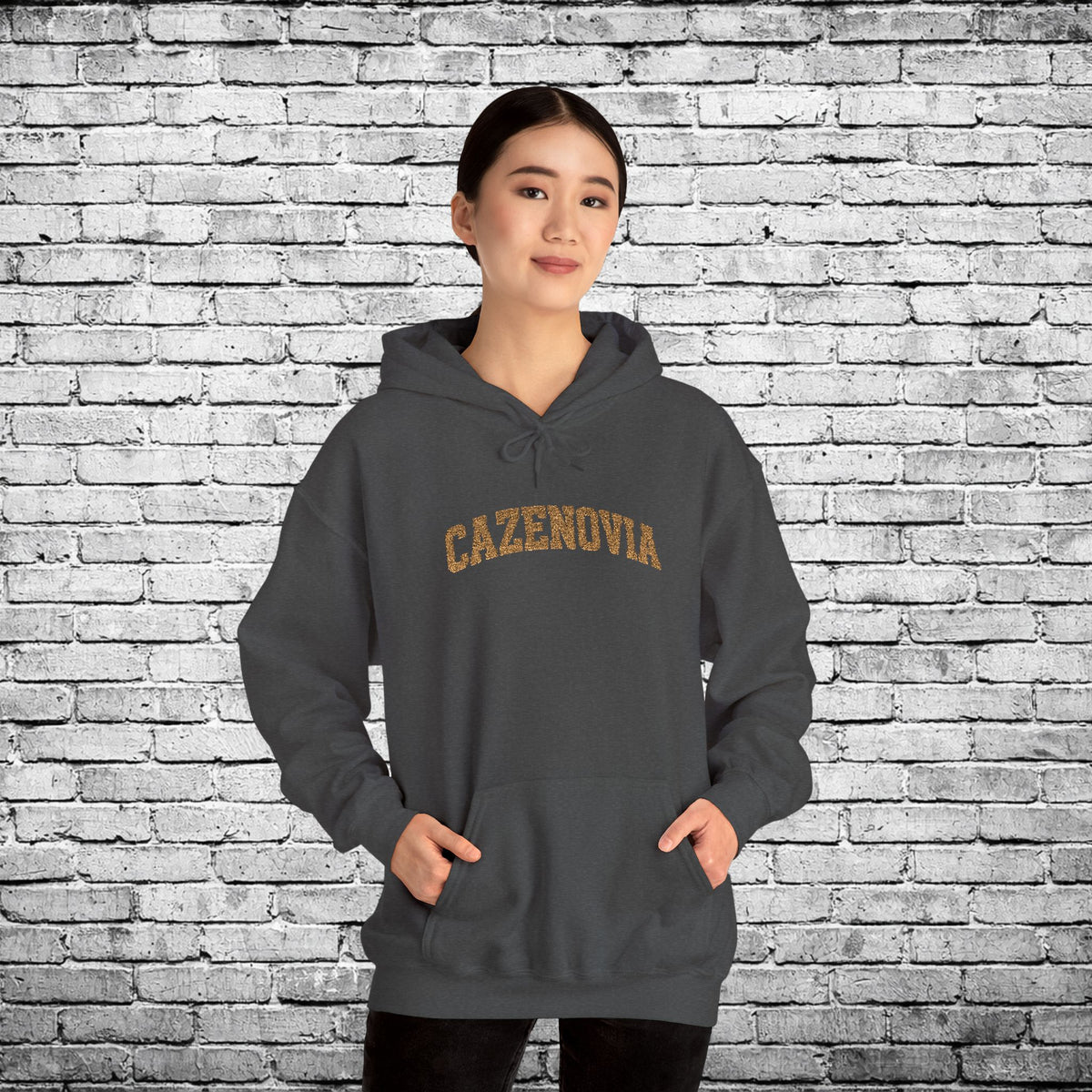 Cazenovia Gold Embroidered Hoodie