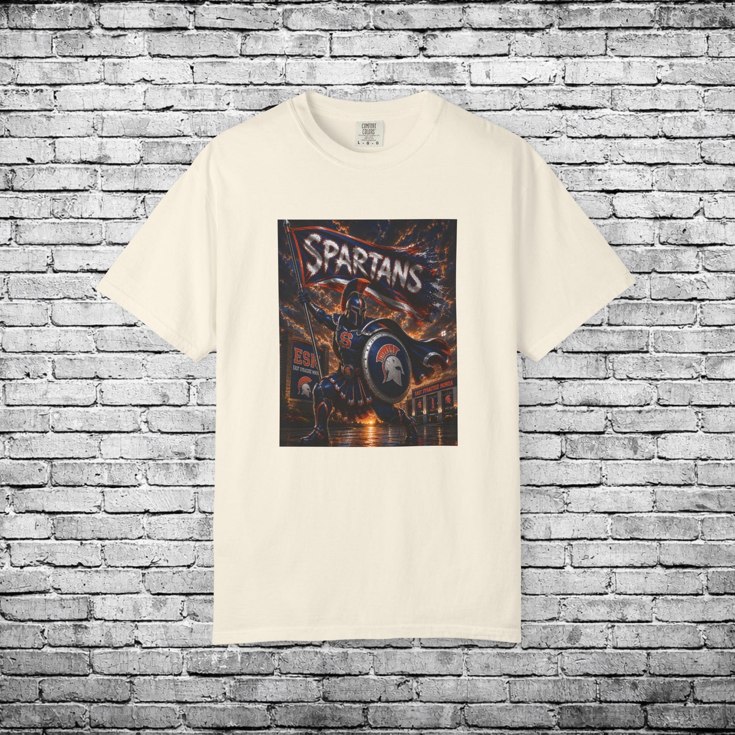 ESM Superhero Spartan T - Comfort Colors Brand