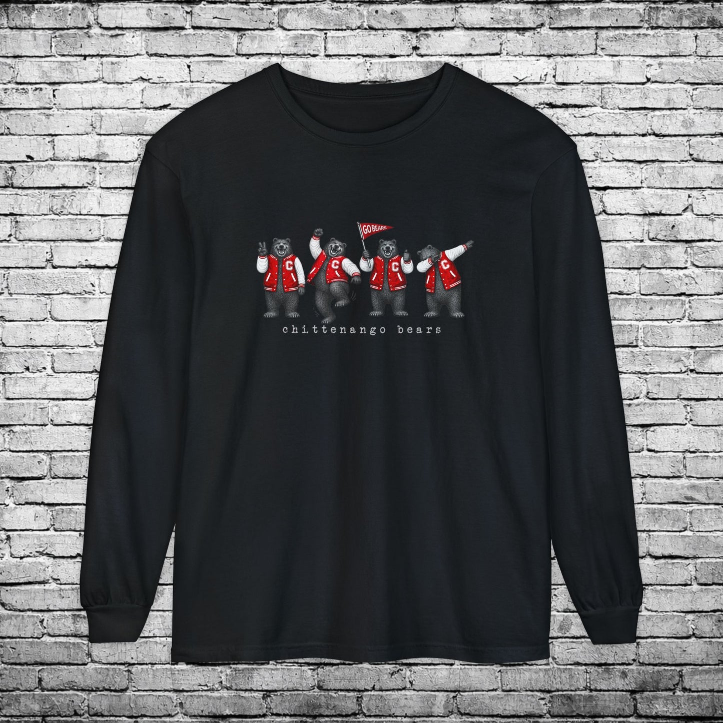 Chittenango Bears Long Sleeve T - Comfort Colors Brand