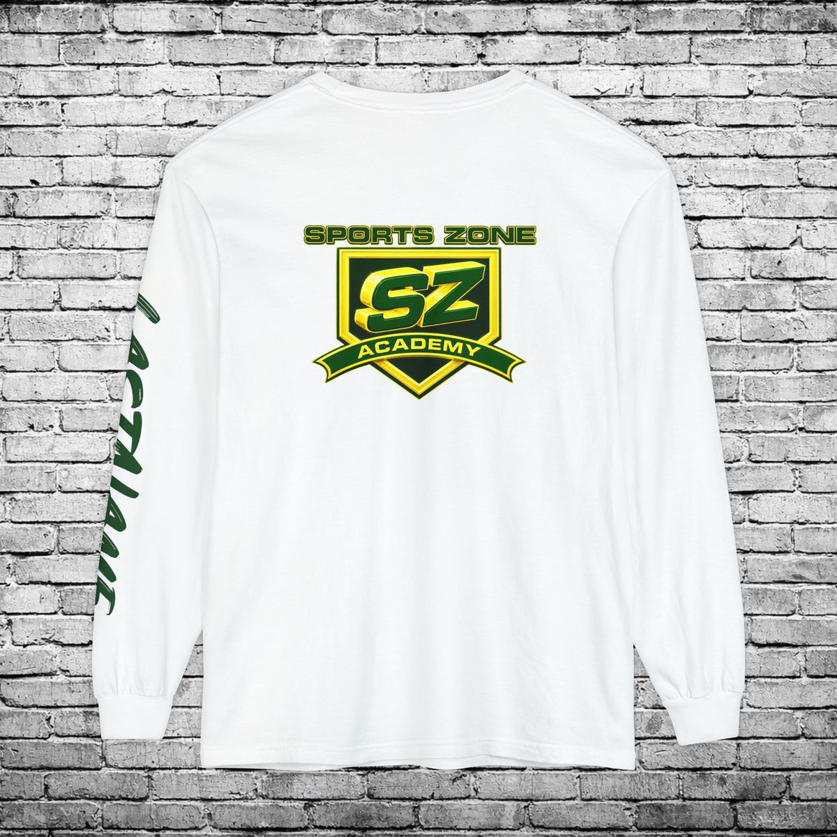 Sports Zone Custom Name and Number Long Sleeve T - Comfort Colors