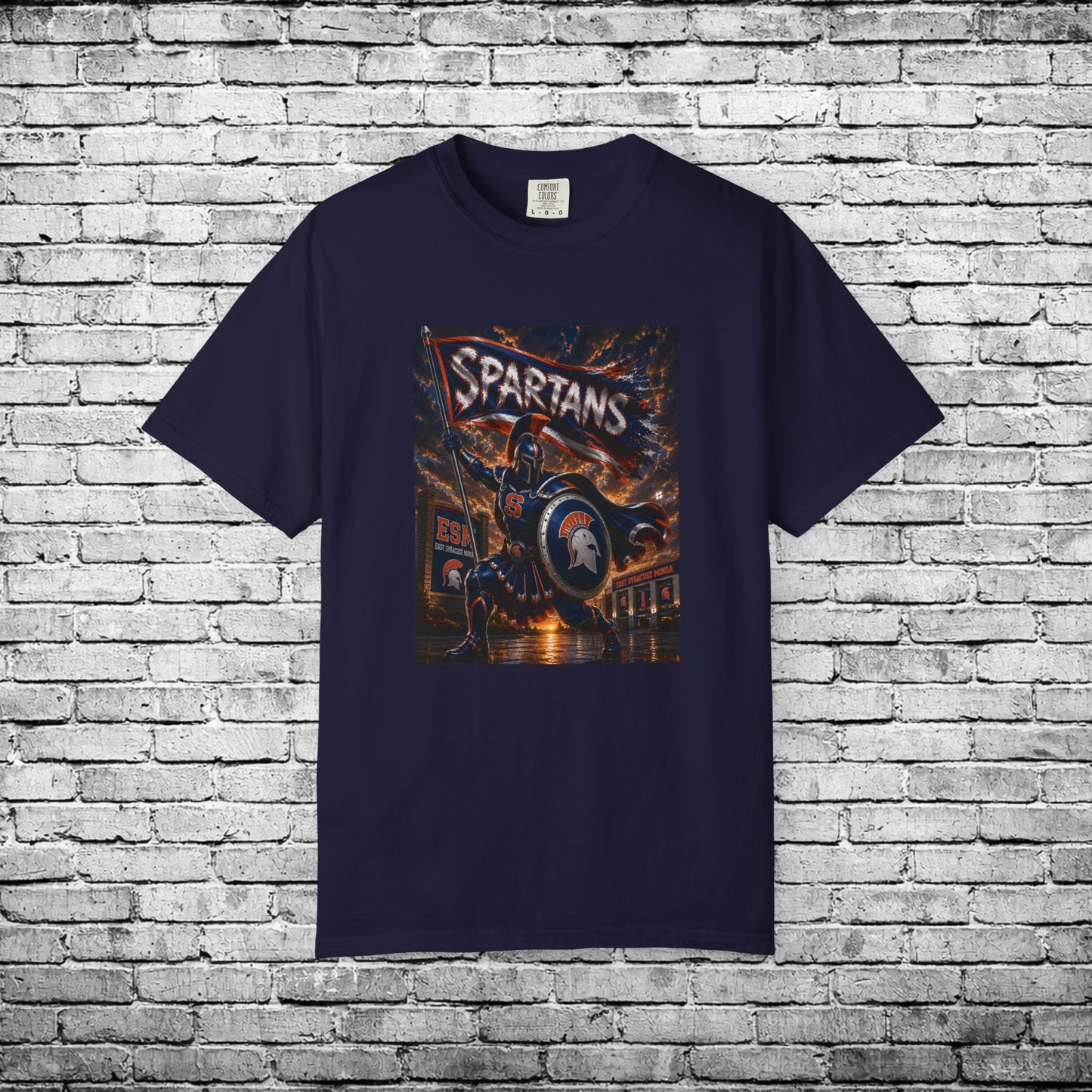 ESM Superhero Spartan T - Comfort Colors Brand