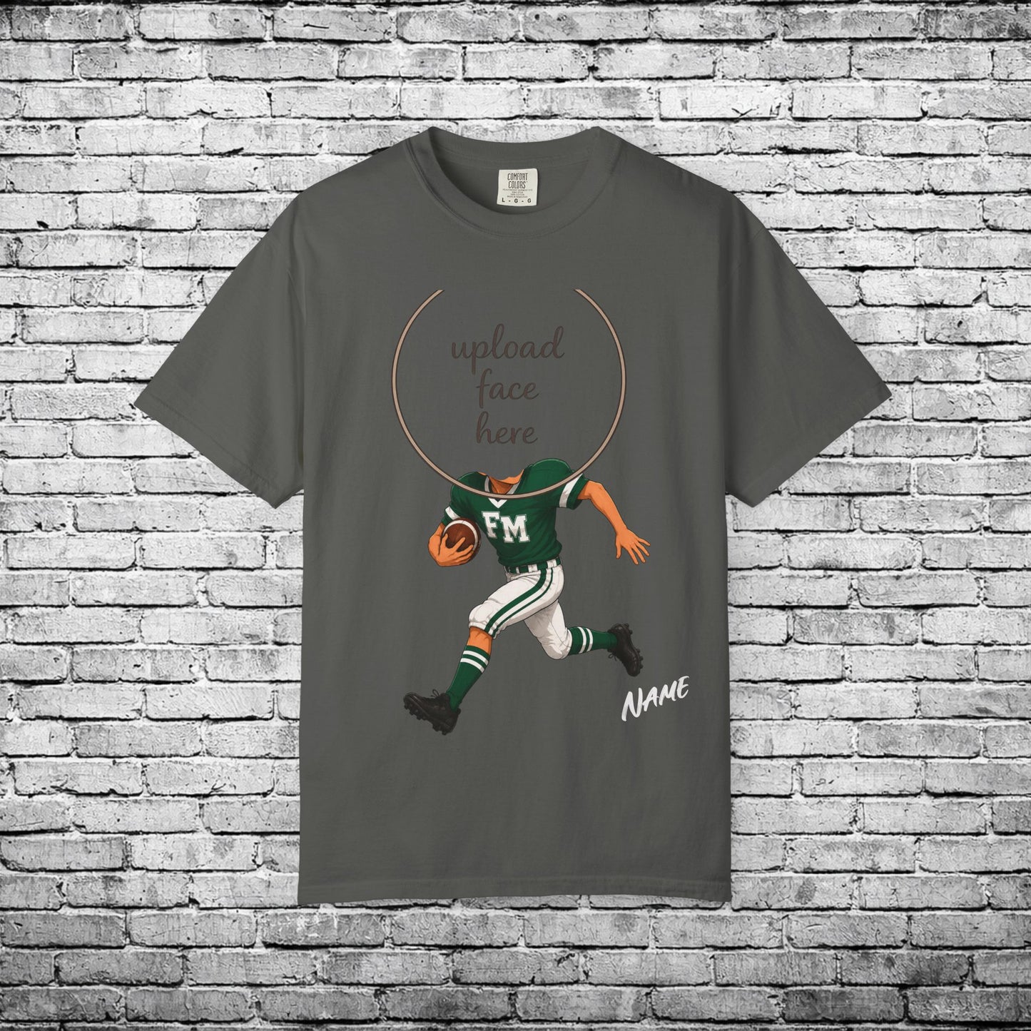 Fayetteville Manlius Football Custom Caricature T - Comfort Colors Brand