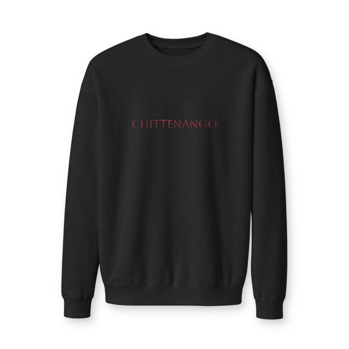 Chittenango Red Metallic Crewneck Sweatshirt - American Apparel