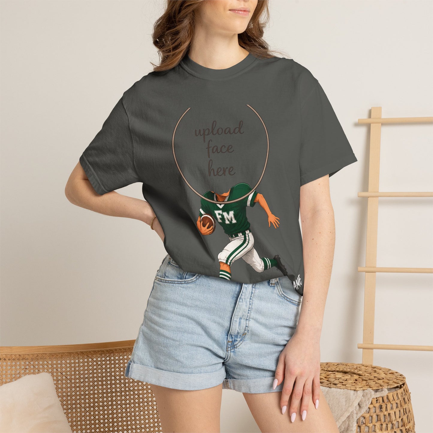 Fayetteville Manlius Football Custom Caricature T - Comfort Colors Brand