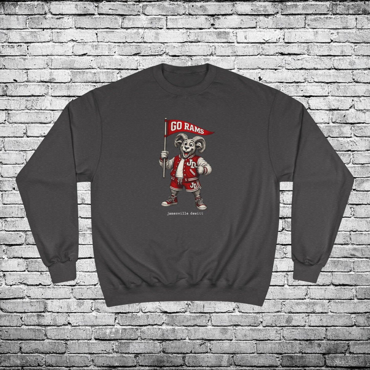 Jamesville Dewitt Ram Sweatshirt - Champion Brand