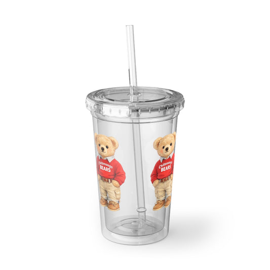 Chittenango Red Sweater Bear Tumbler