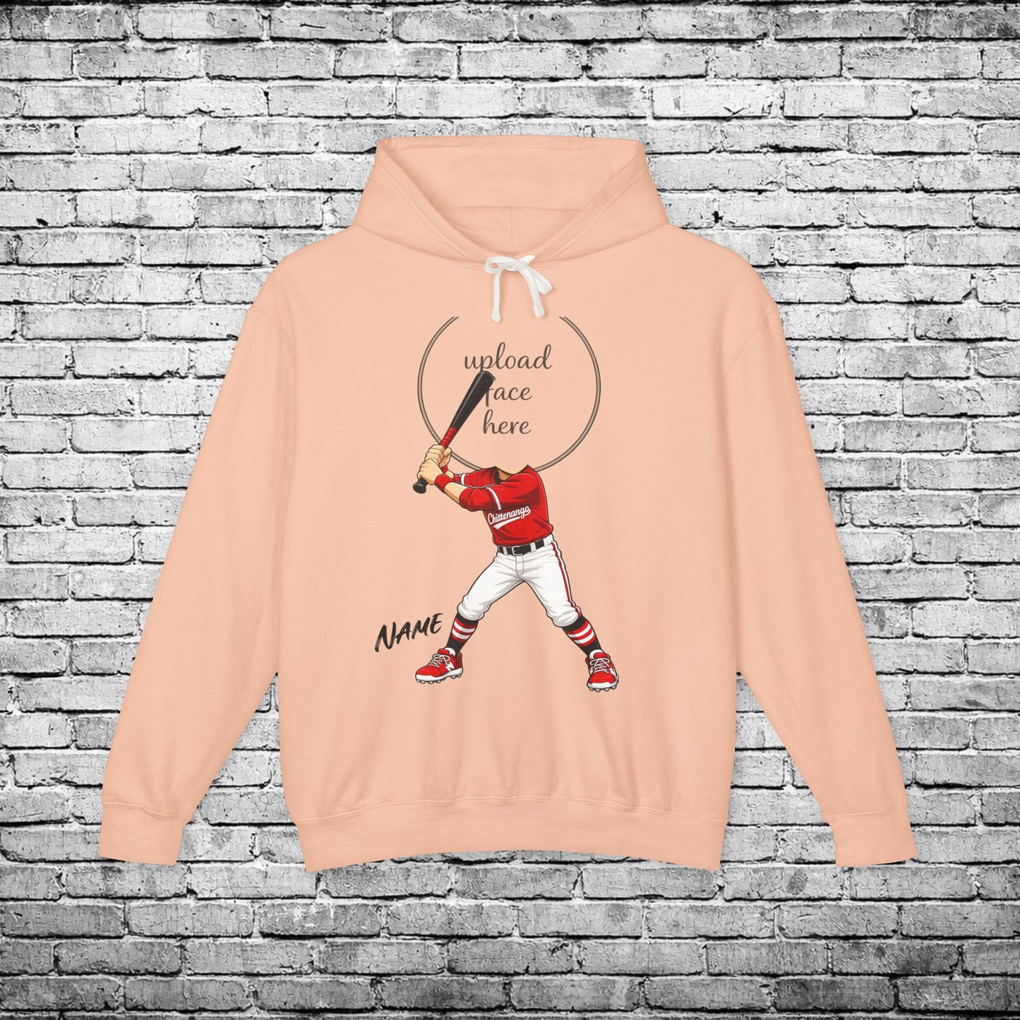 Chittenango Baseball Custom Caricature Hoodie - Comfort Colors Brand