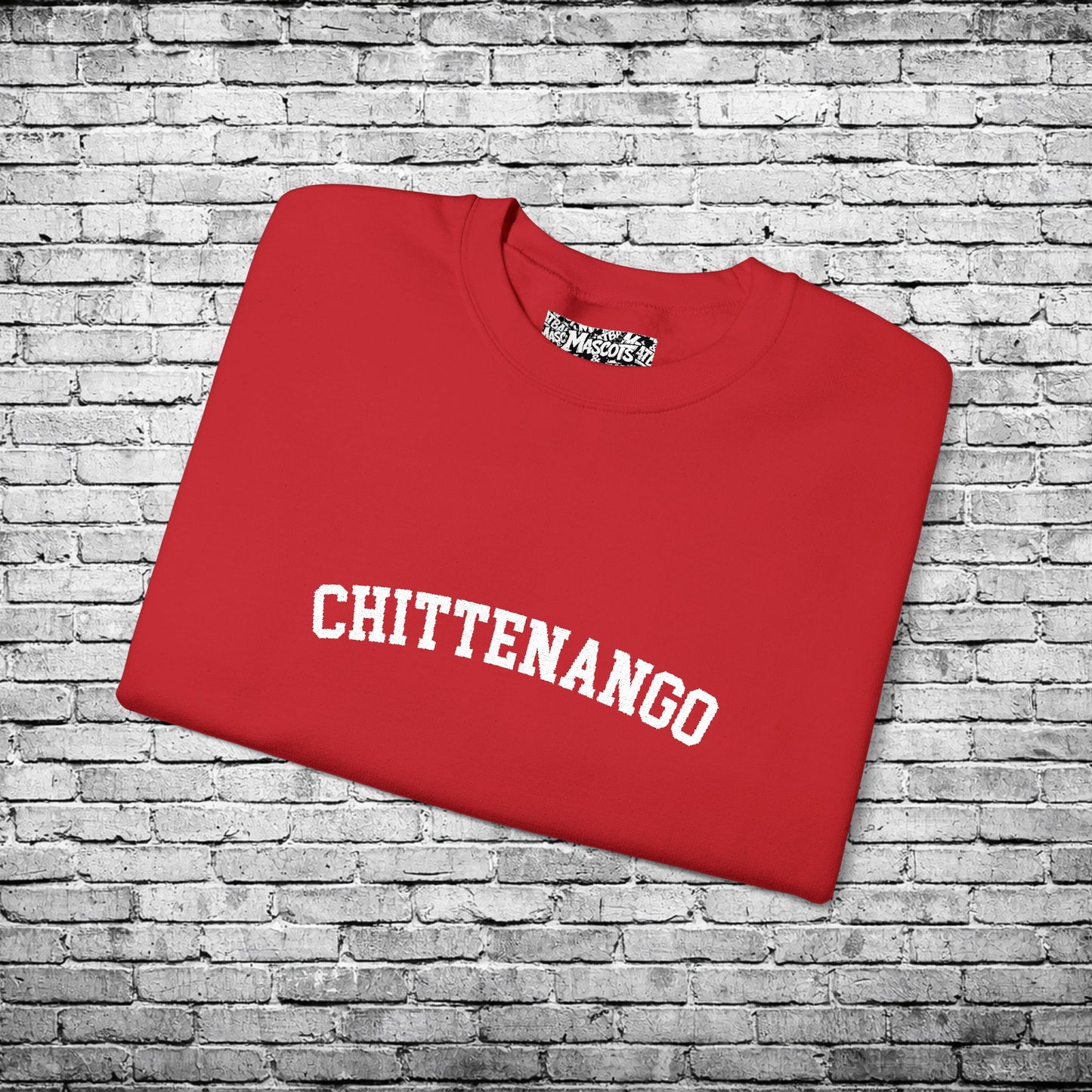 Chittenango White Embroidered Sweatshirt
