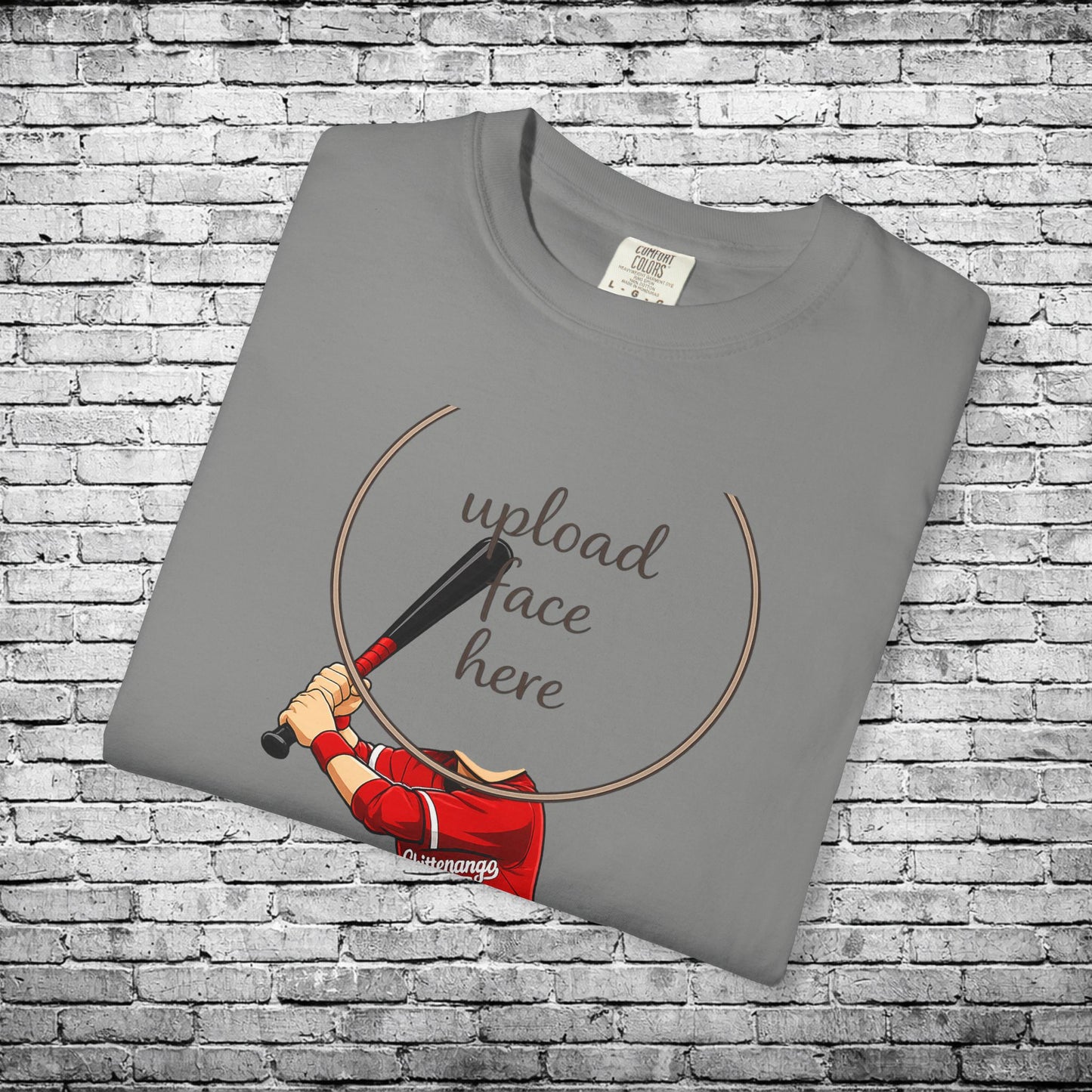 Chittenango Baseball Custom Caricature T - Comfort Colors Brand