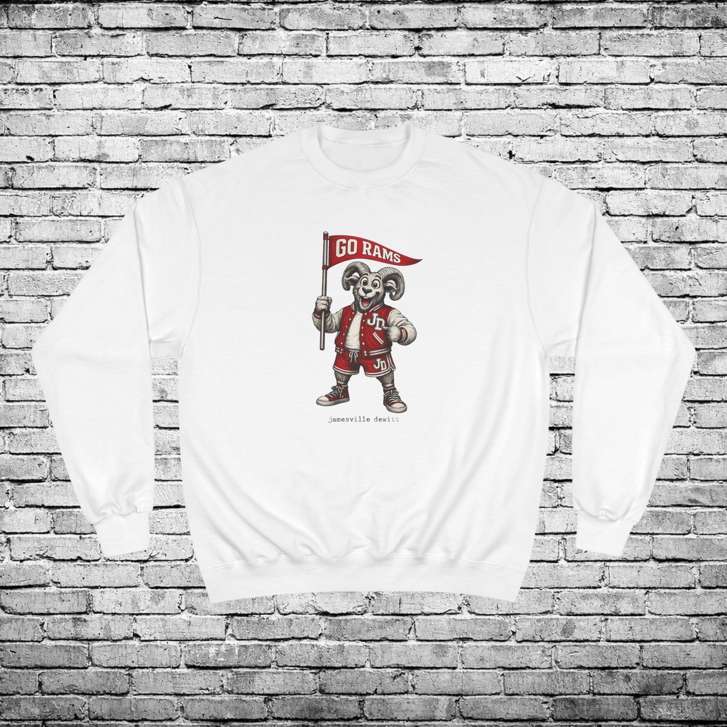 Jamesville Dewitt Ram Sweatshirt - Champion Brand