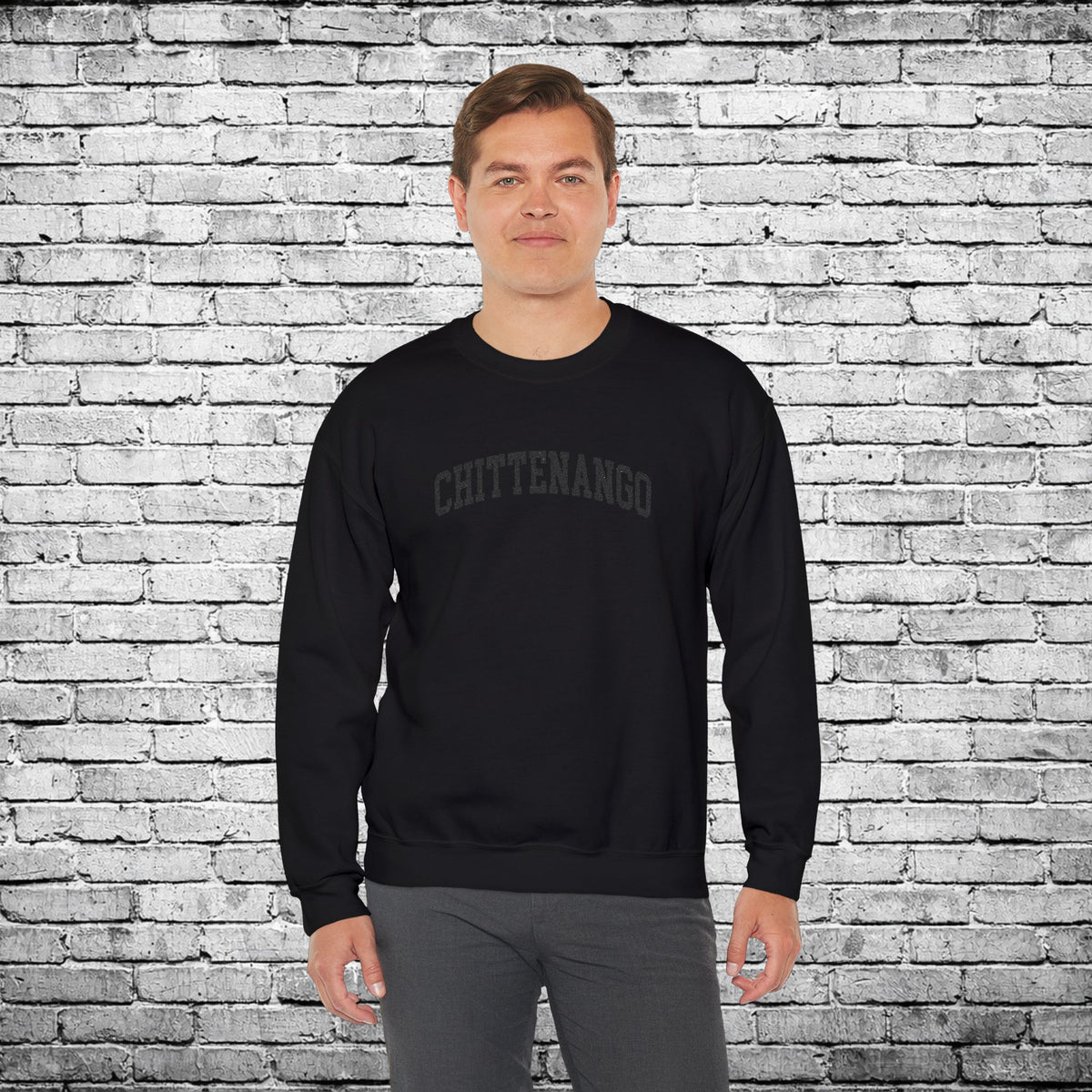 Embroidered Chittenango Crewneck Sweatshirt
