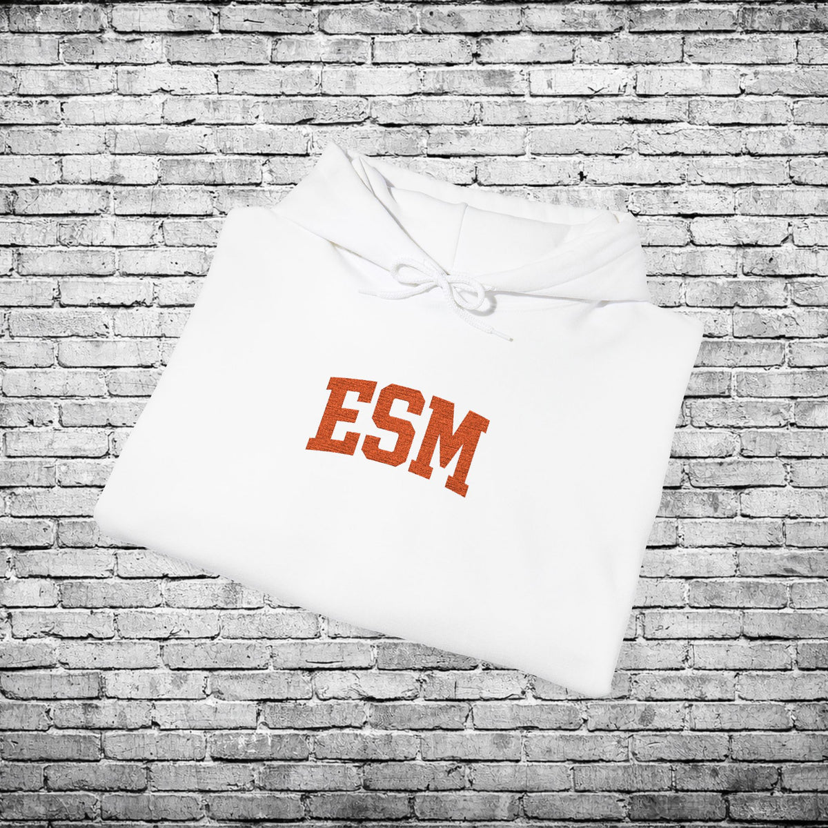ESM Orange Embroidered Hoodie