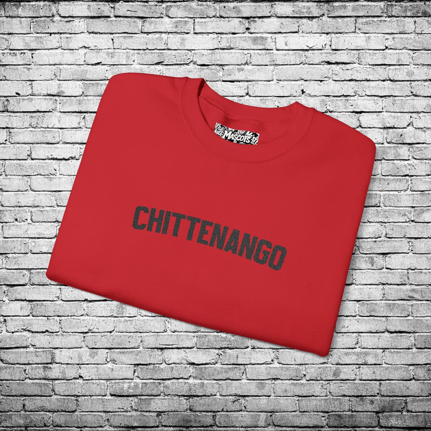 Chittenango Black Embroidered Sweatshirt