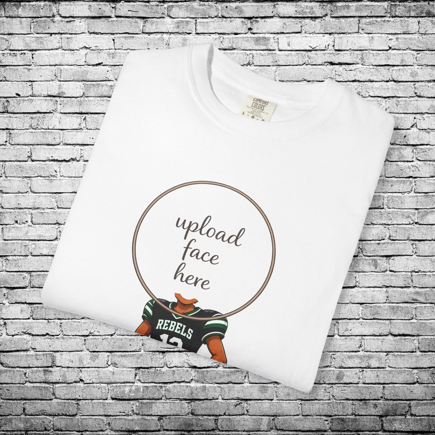 Rebels Football (Dark Skin Tone) - Custom Caricature T - Custom Colors Brand