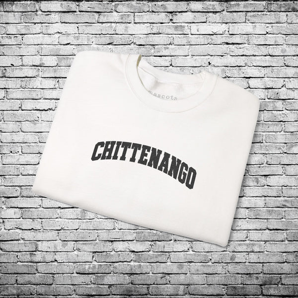 Chittenango Black Embroidered Sweatshirt
