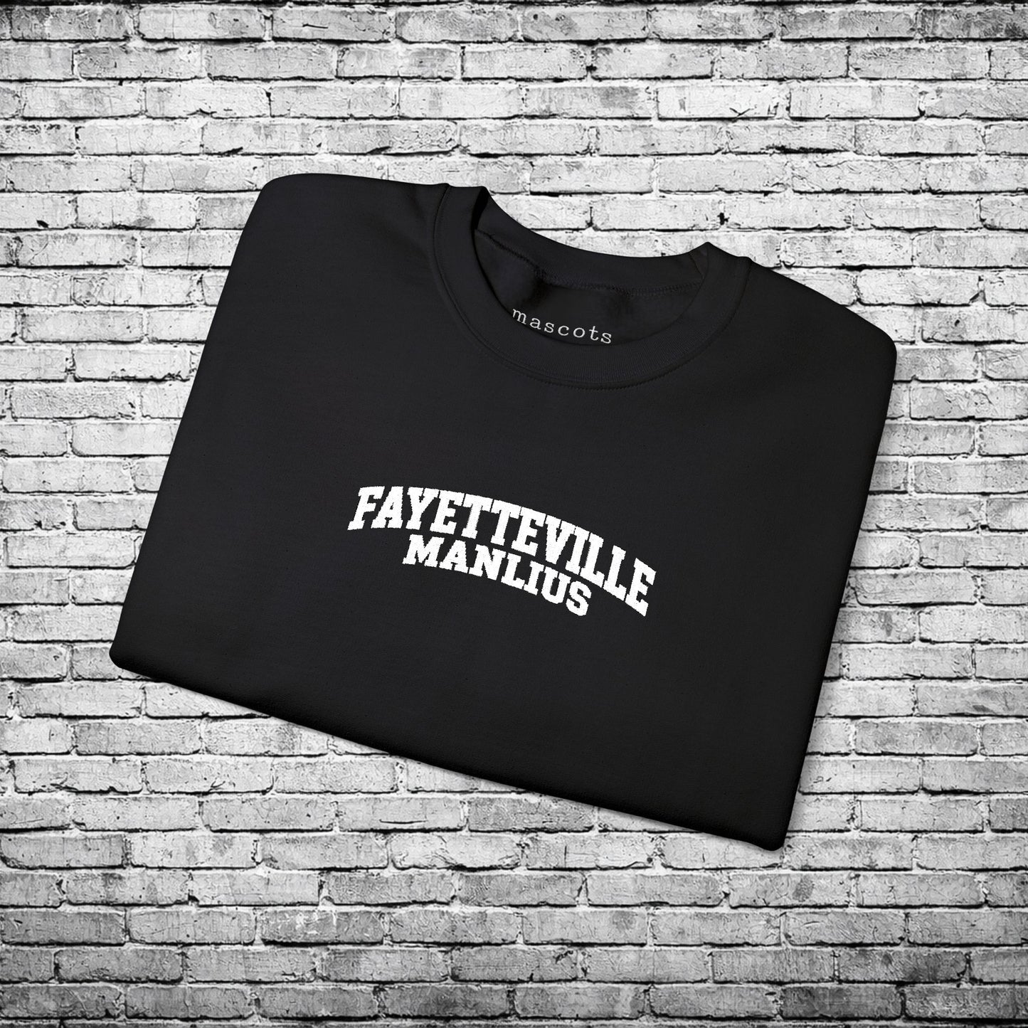 Fayetteville Manlius White Embroidered Sweatshirt