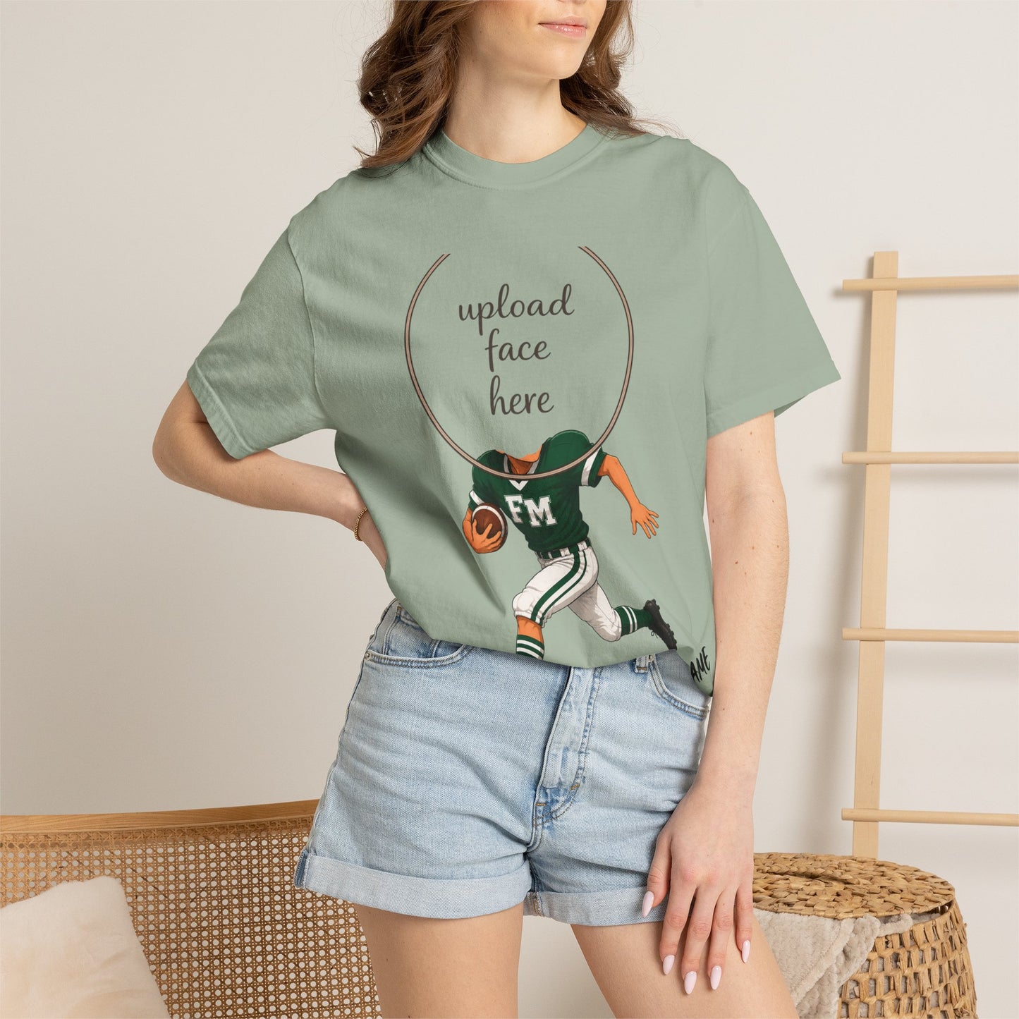 Fayetteville Manlius Football Custom Caricature T - Comfort Colors Brand