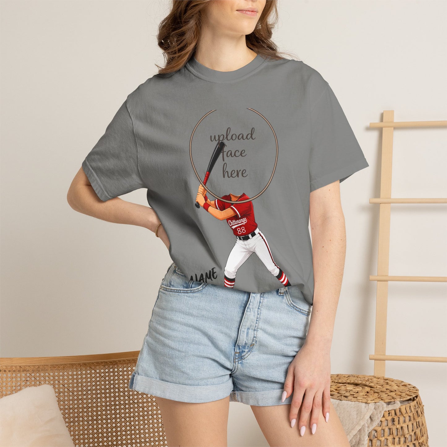 Chittenango Softball Custom Caricature T - Comfort Colors Brand