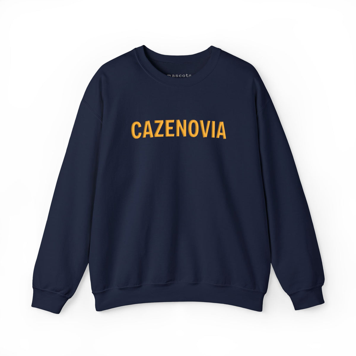 Cazenovia Gold Puff Print Lettering Sweatshirt